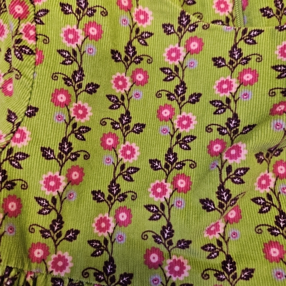 Hartstrings Girls Floral Lined Ruffle Dress - Picture 2 of 5